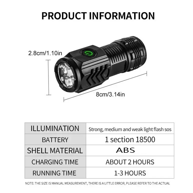 Mini 3LED Flashlight With Pen  - Stationery Supply のレビューと価格