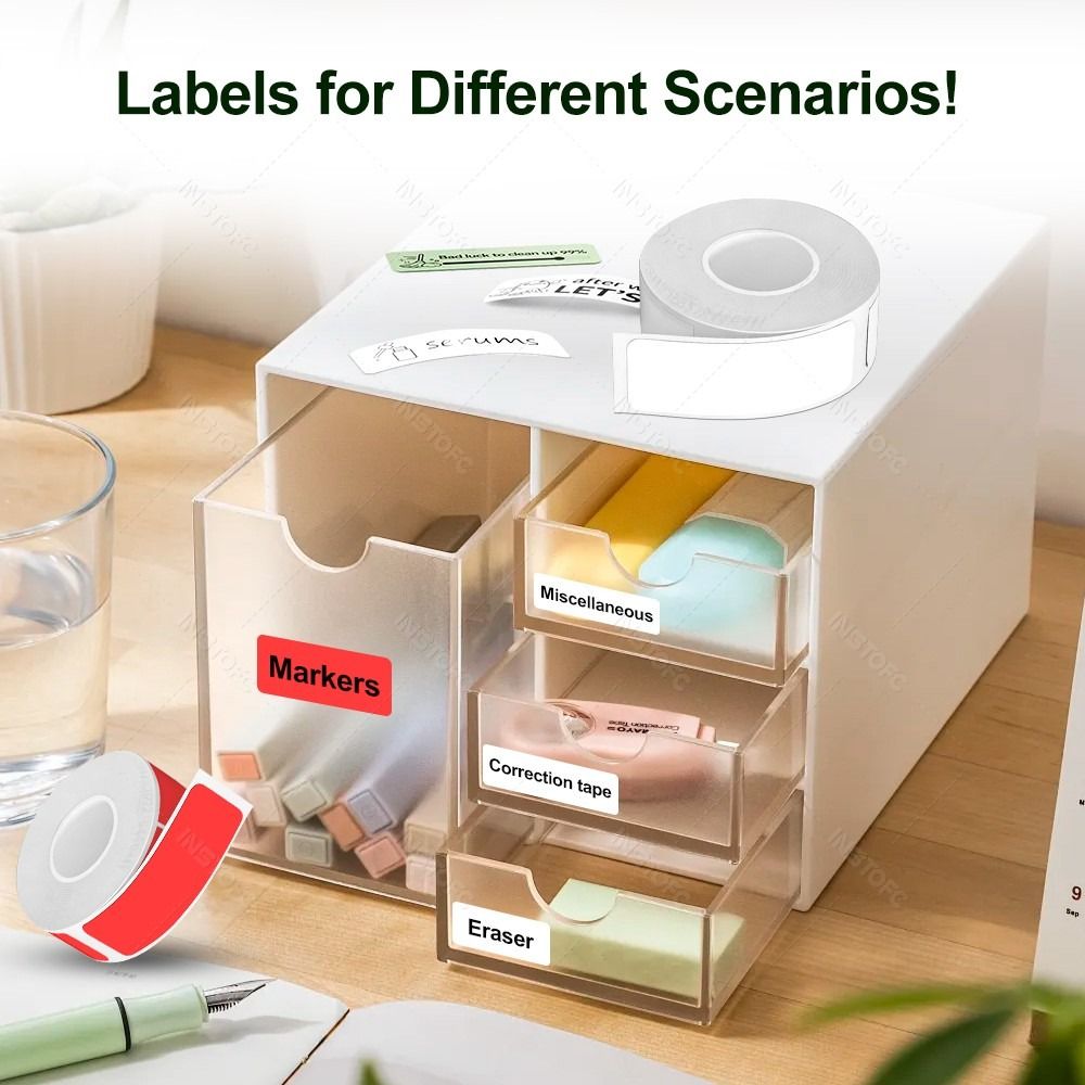 Colorful Adhesive Label Maker  - Label Printer Tape のレビューと価格