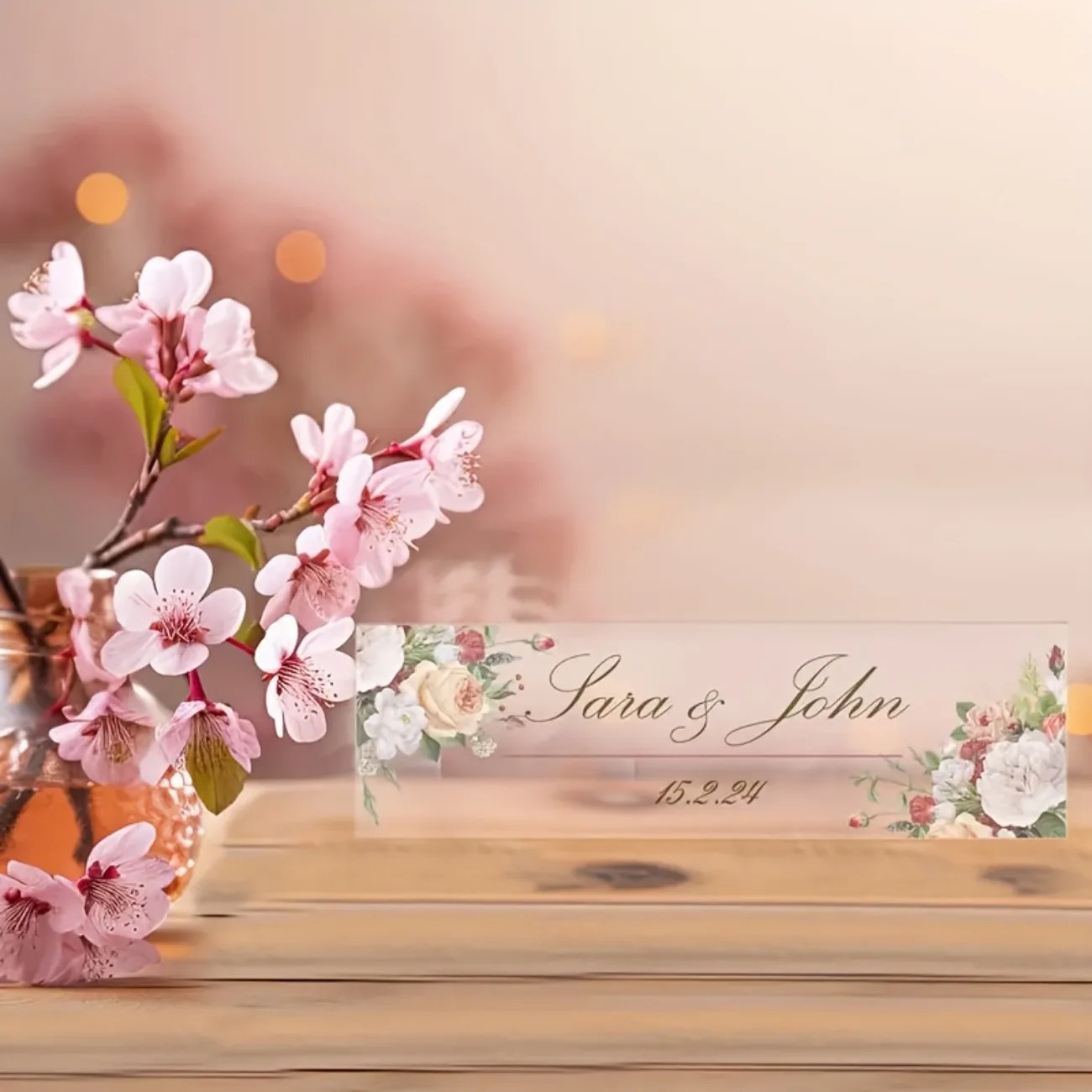 Custom 2D Flat Acrylic Desk Na - Desk Name Plate のレビューと価格