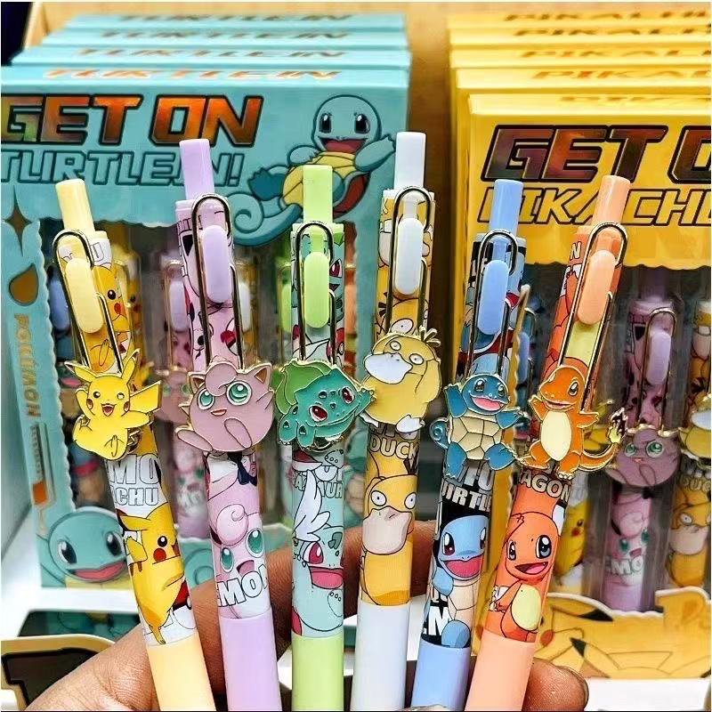 6pcs Pokemon Patch Press Pen S - Office Supply Office Stationery Items のレビューと価格