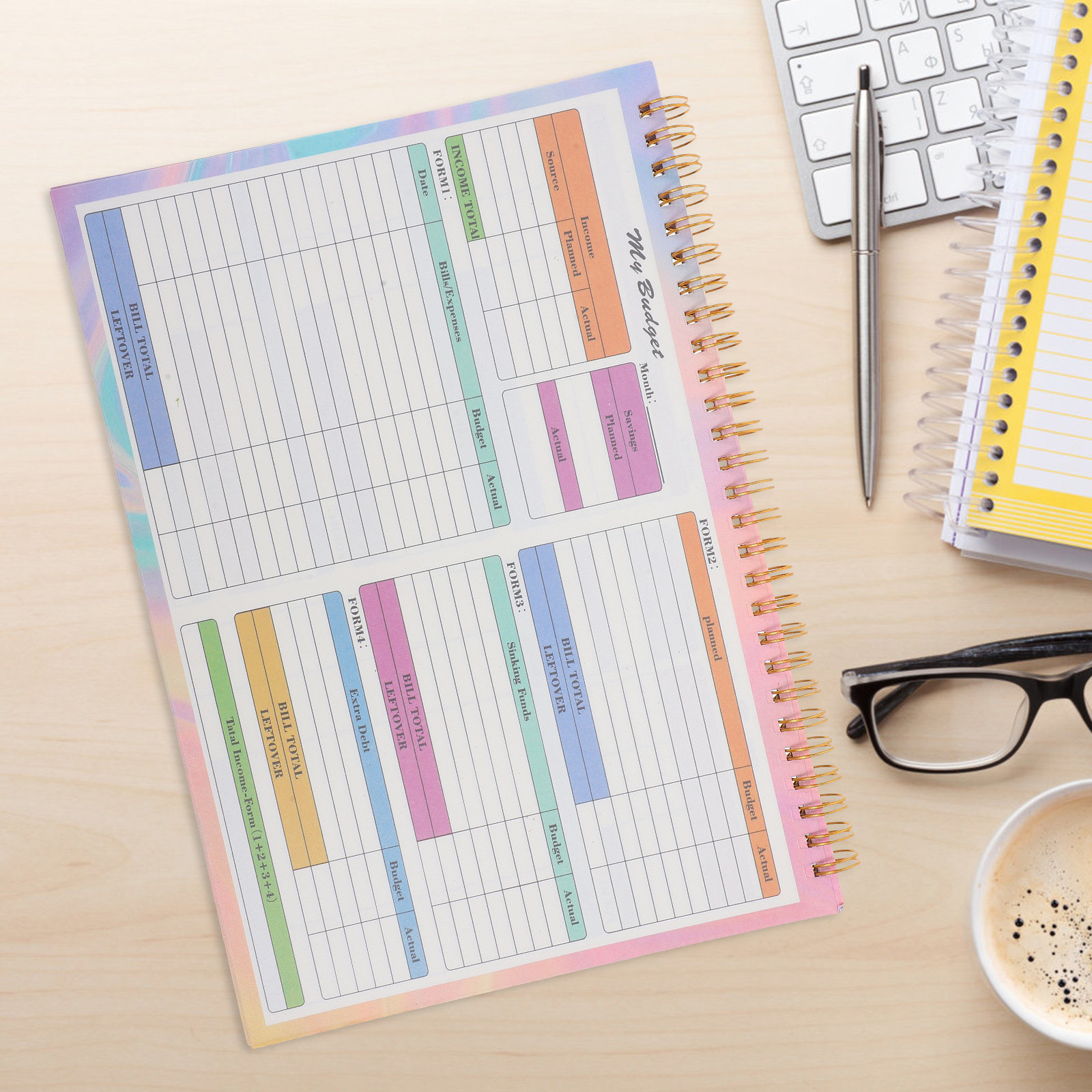 B5 Financial Ledger Book Daily - Planner Weekly Budget のレビューと価格